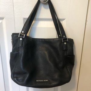 Michael Kors black pebble leather bag